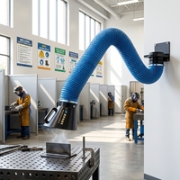 Bras d'extraction polyvalent pour l'extraction locale (LEV) - Options 2m, 3m, 6m, 9m pour ateliers, laboratoires, transformation alimentaire