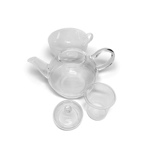 550ml soffiato a mano tazza di vetro trasparente resistente al calore e filtro teiera a base di erbe <span class=keywords><strong>Set</strong></span> di tè in vetro borosilicato <span class=keywords><strong>per</strong></span> una teiera - Product Image 3