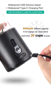 Nuevo Diseño Mini Licuadora Portátil Eléctrica, Exprimidor de Frutas, Preparador de Smoothies, Multifuncional, Recargable, Botella Mezcladora de Frutas Portátil - Product Image 4