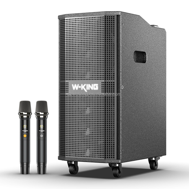 Hot Selling W-KING K20 Professional Powered Line Array Church Stage Party Karaoke PA System Speaker with Built-in Battery