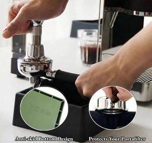 Boîte à café portable multifonctionnelle - Bac à expresso en silicone durable, sans BPA, écologique et réutilisable, grande capacité - Product Image 4