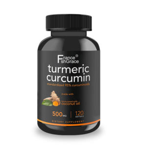 Supplément de curcumine de curcuma personnalisé soutient la santé du cerveau et du cœur pour les hommes et les femmes 120softgels - Product Image 1
