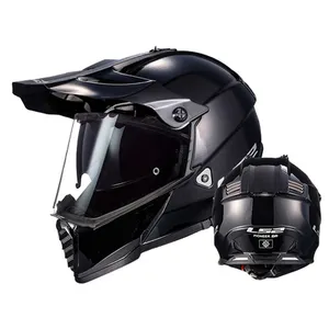 LS2 helm motocross MX436, kualitas tinggi wajah penuh off road sepeda motor Trail
