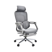 JOHOOFURNITURE Chaise de bureau ergonomique à triple support lombaire 3 zones avec repose-pieds