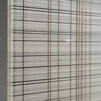 Verre feuilleté trempé ultra transparent 5+5 mm avec intercouche en tissu à grille tissée - Cloison décorative pour l'intimité au bureau et à l'hôtel