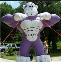 Gorille gonflable en promotion pour la publicité commerciale extérieure ou les événements festifs - Product Image 3