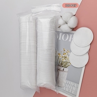 Applicateur écologique sans peluches, disques de coton doux et absorbants, tampons démaquillants pour le visage et le retrait du vernis à ongles