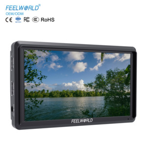 Monitor de Campo para Cámara DSLR FEELWORLD S55, Pantalla Táctil IPS FHD de 6 Pulgadas <span class=keywords><strong>con</strong></span> Auriculares Estéreo, Enfoque Peaking, Venta al por Mayor de Fábrica - Product Image 1