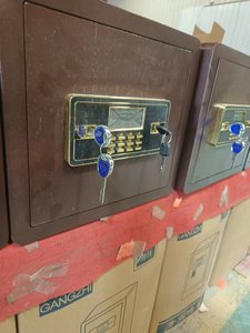 Portable High Quality Big Metal <b>Safe</b> <b>Box</b> Intelligent Password <b>Lock</b> for Office Home Use Duel Hotel Deposit Security Wall <b>Safe</b> <b>Box</b> - Product Image 3