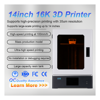 Vente chaude 16k Mono Lcd 3d Imprimante Mini Haute Précision 405nm Résine Dentaire Bijoux Haute Vitesse 3d Machine D'impression