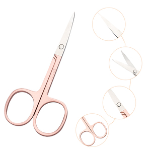 SHIZHIXIU wholesale nail cuticle nipper scissors for manicure eyebrow scissors curve manicure scissors