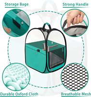 Cage de transport légère et personnalisable pour oiseaux, sac respirant avec perchoir pliable 38*26cm en ABS et métal – Vente en gros