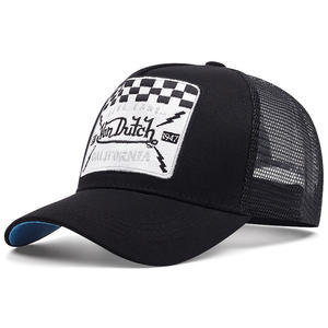 <span class=keywords><strong>Casquette</strong></span> de baseball trucker à rayures brodée personnalisée <span class=keywords><strong>Von</strong></span> Sports avec filet pour activités de plein air, faible MOQ pour grossistes - Product Image 5