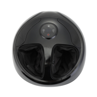 Masseur de pieds à air comprimé avec télécommande, 4 modes, 3 niveaux de chaleur, housse lavable, minuterie réglable, masseur de pieds pour la maison