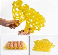 Plateau à œufs de canard en plastique coloré de 20 emplacements