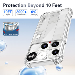 Funda Transparente Antigolpes <span class=keywords><strong>de</strong></span> TPU 2 en 1 para Nothing Phone 3, con Protección <span class=keywords><strong>de</strong></span> Lente y Soporte 5G 3APro - Product Image 3