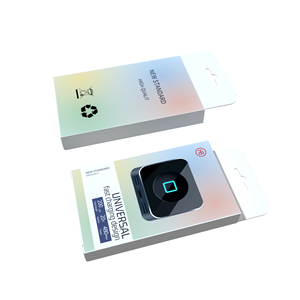 Dossiers personnalisés en carton blanc écologique pour banques d'alimentation avec logo en relief, design suspendu pour <span class=keywords><strong>la</strong></span> vente au détail, pour banques d'alimentation et câbles - Product Image 4