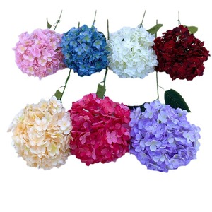 Fleur d'hortensia en soie, 116 pétales par tige, réaliste, décoration de mariage, arrangement mural de fleurs, fleurs artificielles - Product Image 1