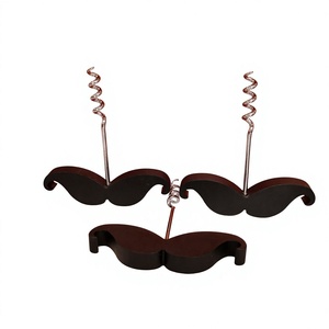 <span class=keywords><strong>Tire</strong></span>-<span class=keywords><strong>bouchon</strong></span> décapsuleur en alliage d'aluminium motif moustache, idéal pour logo personnalisé, gravure laser, impressions en couleurs. - Product Image 3