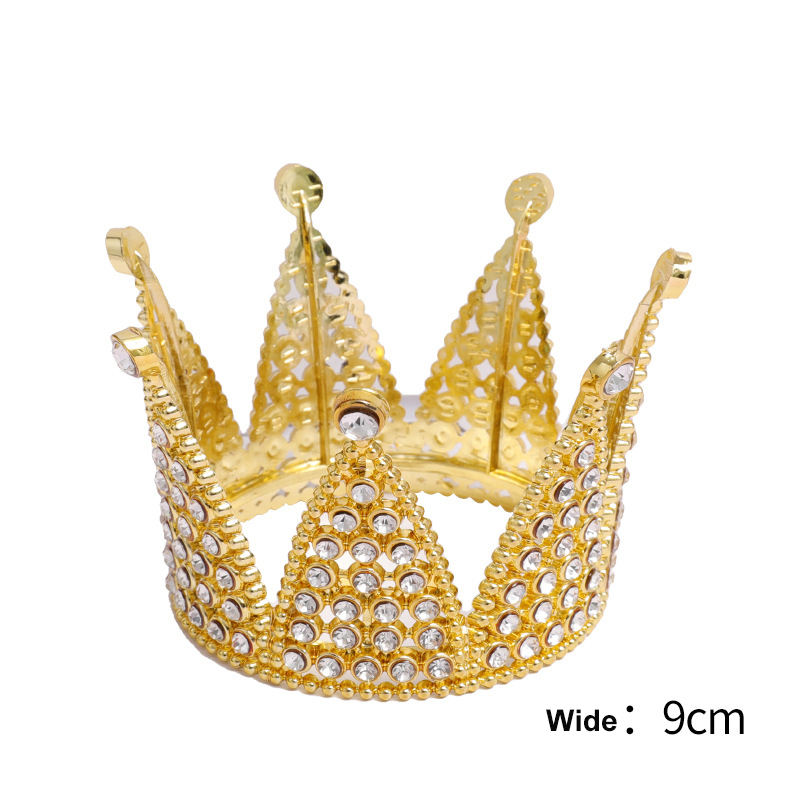 Corona di plastica angelo oro 7