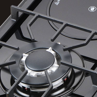 Table de cuisson encastrable 3 feux gaz et 1 électrique en verre trempé, compatible GPL/GN, fabriquée en Chine