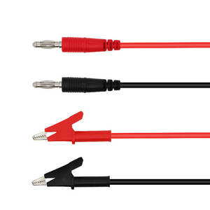 Cable personalizado de 4 mm con conector banana de cobre a pinza de cocodrilo con aislamiento de PVC para uso electrónico, arnés de cableado estabilizador de voltaje - Product Image 5