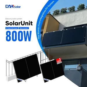 DAH SolarUnit 통합 pv 시스템 800w 1000w 1200w 광전지 브래킷 발코니 시스템