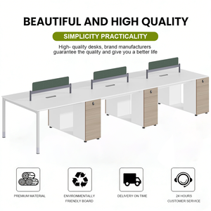 Modern Workstation Desk Office Furniture 2 4 6 Person <strong>Work</strong> Station Desk Cubicle Workstation <strong>Table</strong> <strong>for</strong> Office Room - Product Image 3