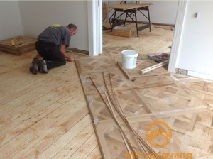 Plancher en bois de récupération multicouche huilé à la cire de style <span class=keywords><strong>ancien</strong></span> <span class=keywords><strong>Parquet</strong></span> Versailles - Product Image 2