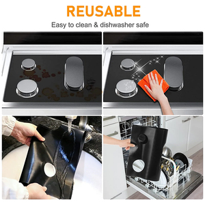 Housses de cuisinière réutilisables, protections pour cuisinières à gaz Samsung, protections pour brûleurs de cuisinière à gaz, revêtements antiadhésifs pour cuisinière - Product Image 6