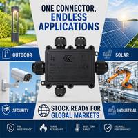 Boîtier de jonction industriel M686-5C 5 voies pour système solaire -40 ℃   à +105 ℃   Gamme de températures étendue, résistant aux UV, IP68