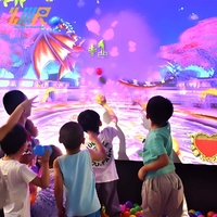 Mur interactif pour enfants : Jeu de projection murale pour centre commercial, jeu de frappe de ballon à réponse rapide pour enfants