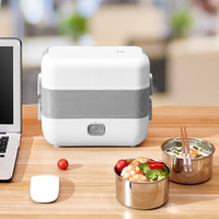 Boîte Bento Chauffante Électrique, Réchauffe-Plat Électrique 3 en 1