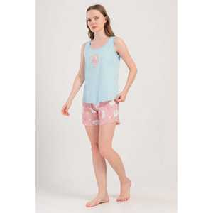 Pyjama confortable pour femme avec jupe large et haut de costume ovale - Product Image 4