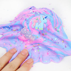 Kit de slime coloré en argile PVA, slime beurre, slime pailleté licorne pour enfants - Product Image 4