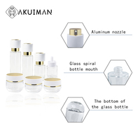 Ensemble de flacons cosmétiques en verre de luxe vides de 120 ml