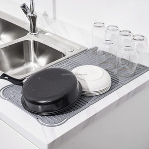 Extra-<b>Large</b> Foldable Compact Easy Storage Silicone Drying <b>Mat</b> for Kitchen Counter Trifold Dish Drying <b>Mat</b> Kitchen <b>Mat</b> - Product Image 5