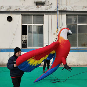 Pájaro Inflable Colgante, Tucán Inflable Colorido con Tira LED para Decoración de Discotecas, Mascota de Loro Inflable LED - Product Image 1