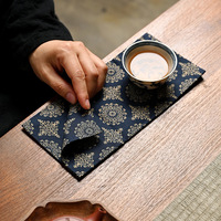 Hoshom 2025 – Nouveaux sets de table carrés en mousse tricotés et crochetés à la main, style coréen, personnalisables avec logo, pour mariage