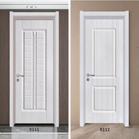 Porte en composite bois-plastique insonorisée et ignifugée B1 de la marque Maplemiles OEM, idéale pour les hôtels et les villas