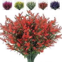 Bunga Lavender Buatan Anti UV, Cetakan Injeksi, Dekorasi Pernikahan & Fotografi, Indoor & Outdoor