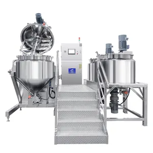 Mayonnaise Making Machine Ketchup Sauce Body Lotion Cream Ointment Vacuum Homogenizer Mixer Emulsiyier High Shear Mixer