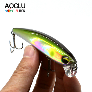 Aoclu Topwater lai 90mm 12.2g bút chì Gậy Rattle nông Diver lipless Minnow Cá Chẽm nước ngọt câu cá - Product Image 5