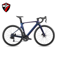 Vélo de sport hybride R10pro ET avec cadre en carbone, roues 700c, 24 vitesses, roues en alliage, changement de vitesse électronique sans fil, vélo de course sur route en carbone