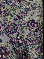 Kain Brokat Jacquard Desain Bunga Metalik Terbaru Bordir Kain Brokat Sutra Renda Prancis untuk Gaun Pesta Pernikahan