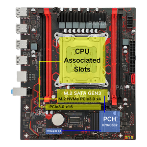 NUOVO Kit <span class=keywords><strong>Scheda</strong></span> <span class=keywords><strong>Madre</strong></span> Desktop X79-VG6 per CPU Intel Xeon E5 2696 V2 con 4 Slot RAM DDR3 Supporto Doppio Canale <span class=keywords><strong>Scheda</strong></span> <span class=keywords><strong>Madre</strong></span> X79 - Product Image 4