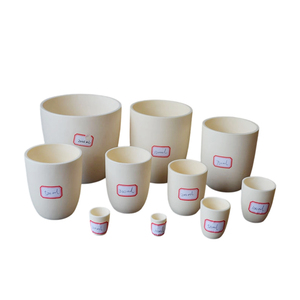 Bán buôn công nghiệp 50ml 100ml chất lượng cao alumina gốm crucible 99 Al2O3 alumina gốm Corundum thuyền crucible cho phòng thí nghiệm - Product Image 5