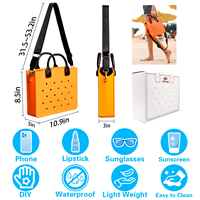 Sac à main personnalisé imperméable EVA poinçonnage femmes Shopping sacs fourre-tout léger réutilisable Designer sac de plage pour les filles