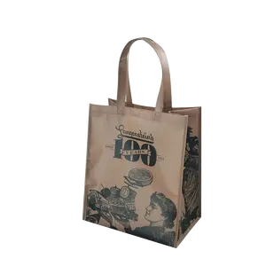 デザイナーカスタム再利用可能な折りたたみ式エコ食料品折りたたみ式tntナイロンショッピング服バッグ