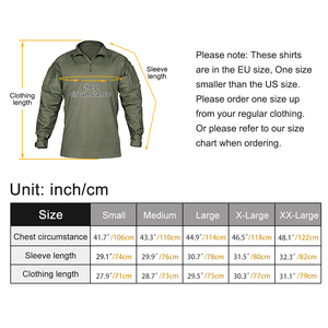 IDgear Bsr Ngụy Trang Chiến Thuật Dài Tay Áo Áo Sơ Mi Khuỷu Tay Miếng Đệm Cotton Thoáng Khí In Đồng Phục XXL Kích Thước OEM Dịch Vụ Chiến Thuật - Product Image 6